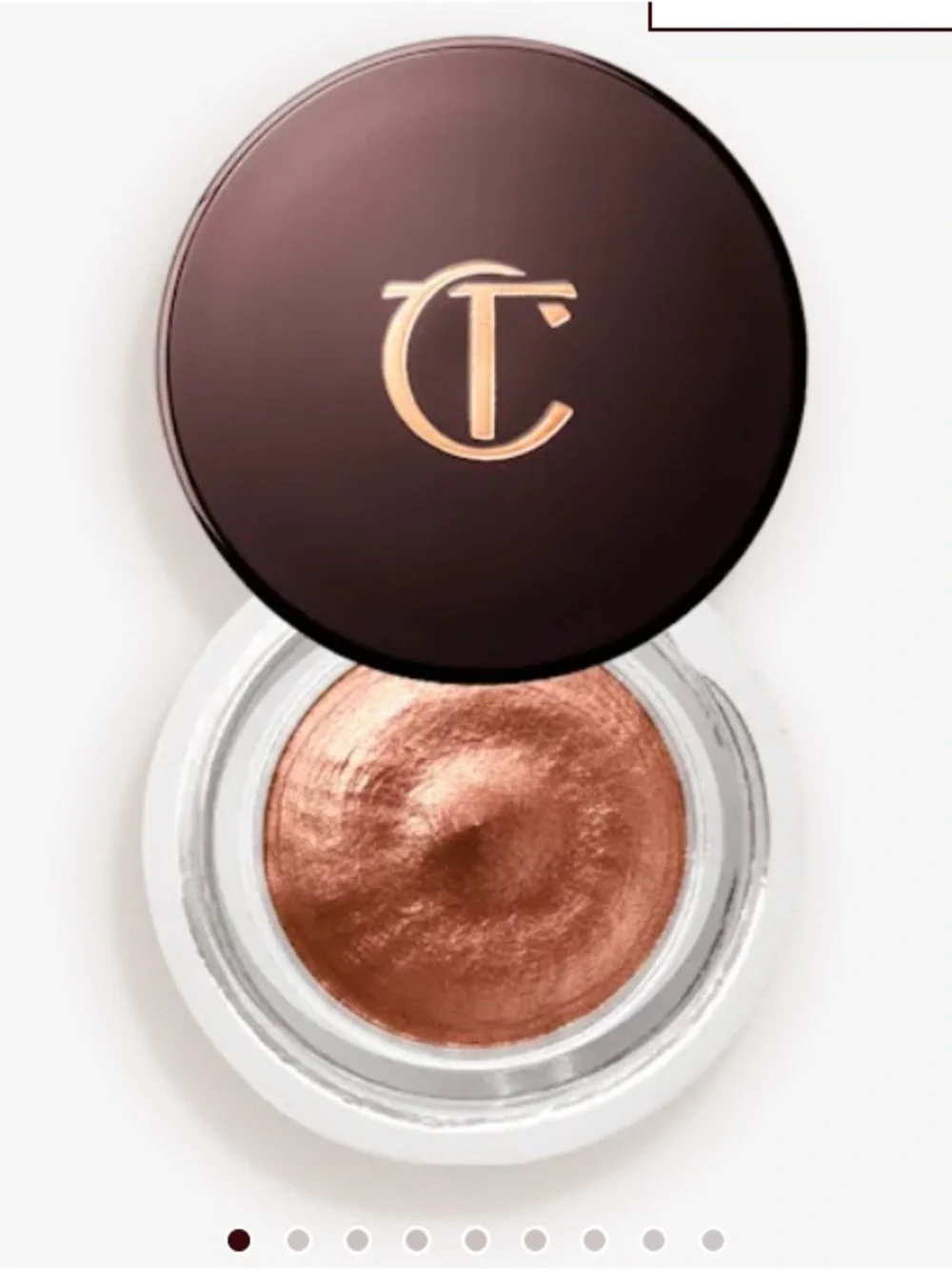 Charlotte Tilbury Lux Metallic Copper Cream Eyeshadow in walk of no shame
